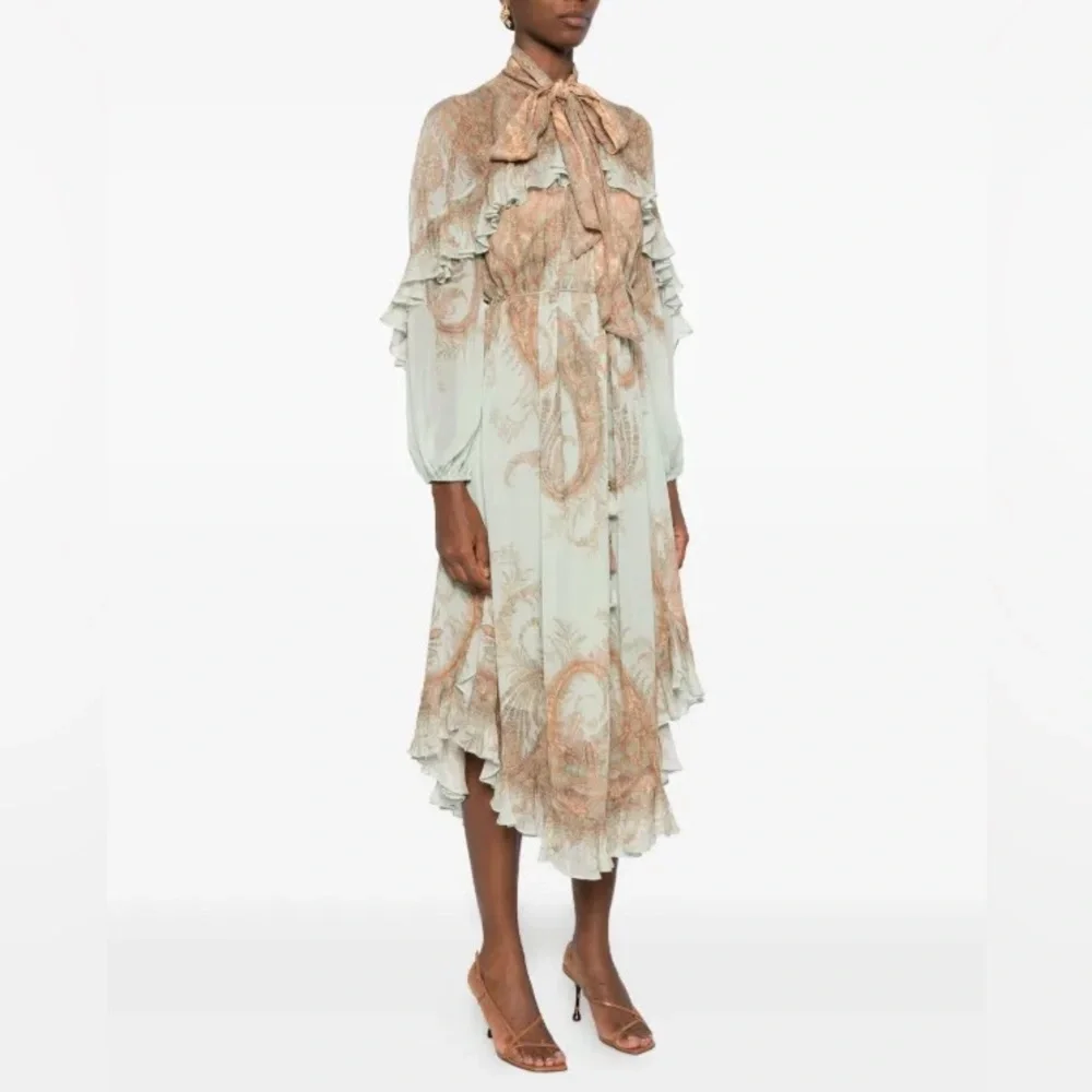 Zimmermann Memento Flutter Midi Dress - Picture 7 of 11